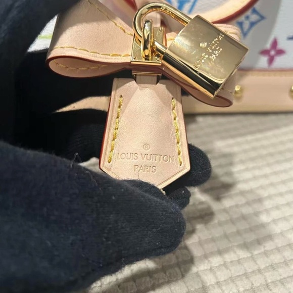 Louis Vuitton Alma BB LV X TM White Multicolor Takashi Murakami 2025 - Picture 9 of 16